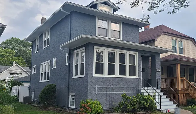 Expert stucco repair in Oak Park, IL. Klasek Painting restores cracks, water damage & aging stucco. Free inspections & estimates.